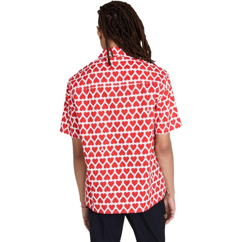 Purchase AMI PARIS 全版心形印花短袖襯衫 HSH203CO002900674