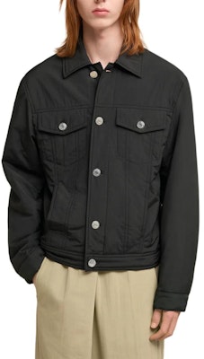 Ami Paris AMIPARIS 黑色按鈕翻領外套 HJK233PA000-9001 Shop Ami Paris AMIPARIS 黑色按鈕翻領外套 HJK233PA000-9001