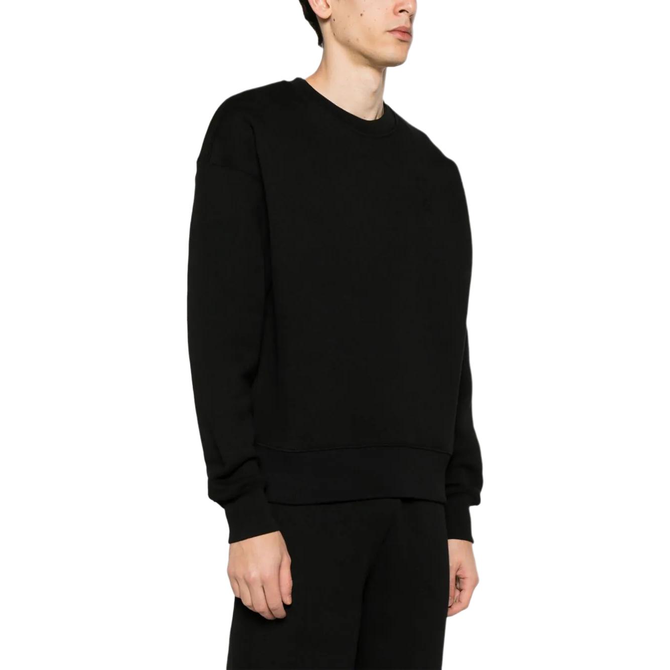Ami Paris AMIPARIS  Black Crewneck Sweatshirt with Front Logo. USW025749-001 圖 5