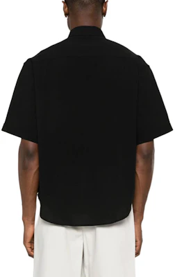 아미파리스 블랙 반팔 셔츠 자수 로고 클래식 칼라 HSH240CO0062-001 Purchase 아미파리스 블랙 반팔 셔츠 자수 로고 클래식 칼라 HSH240CO0062-001