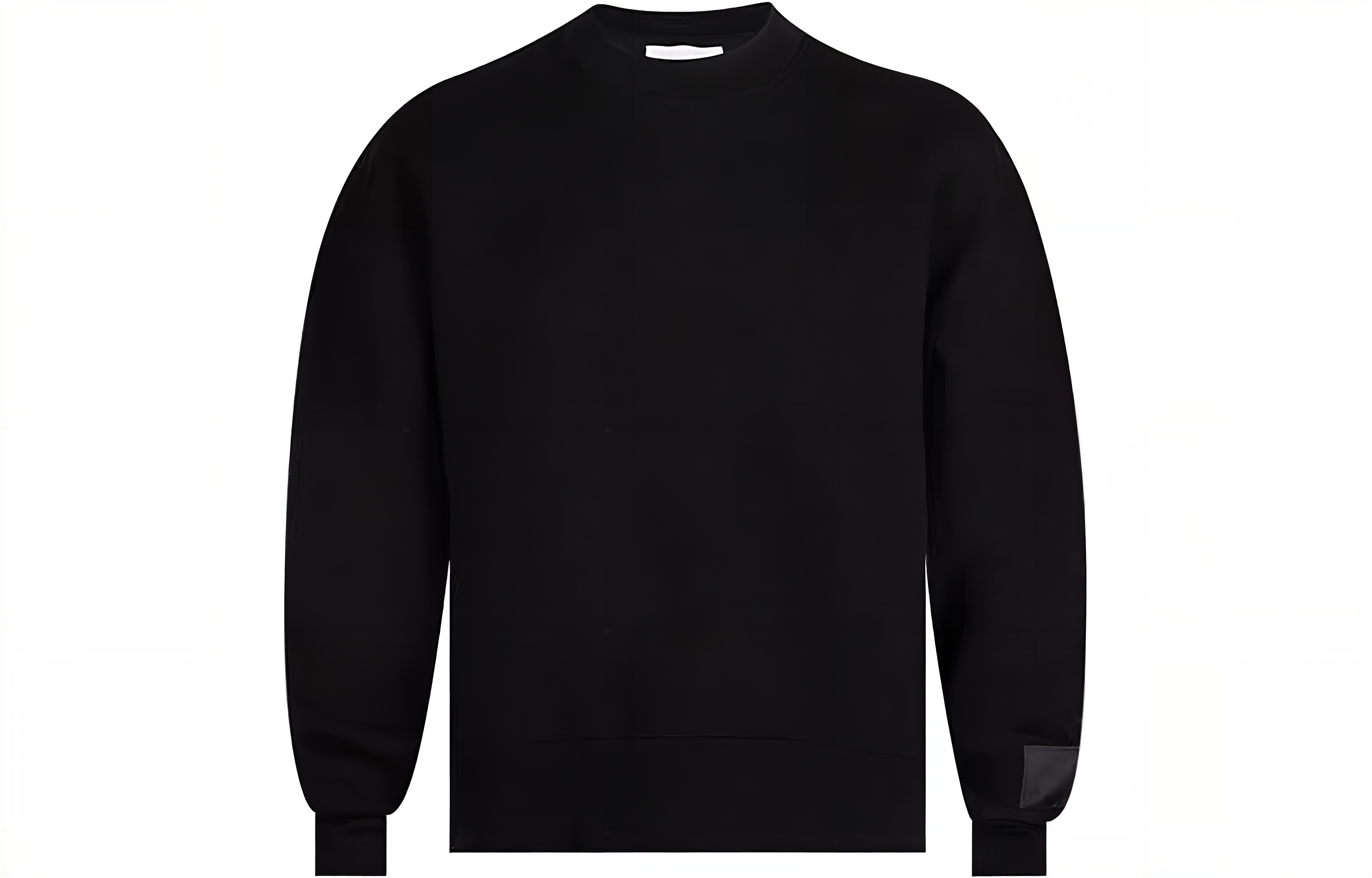 Ami Paris AMIPARIS  Black Solid Crewneck Pullover Sweatshirt Long Sleeve USW017740-001 圖 2