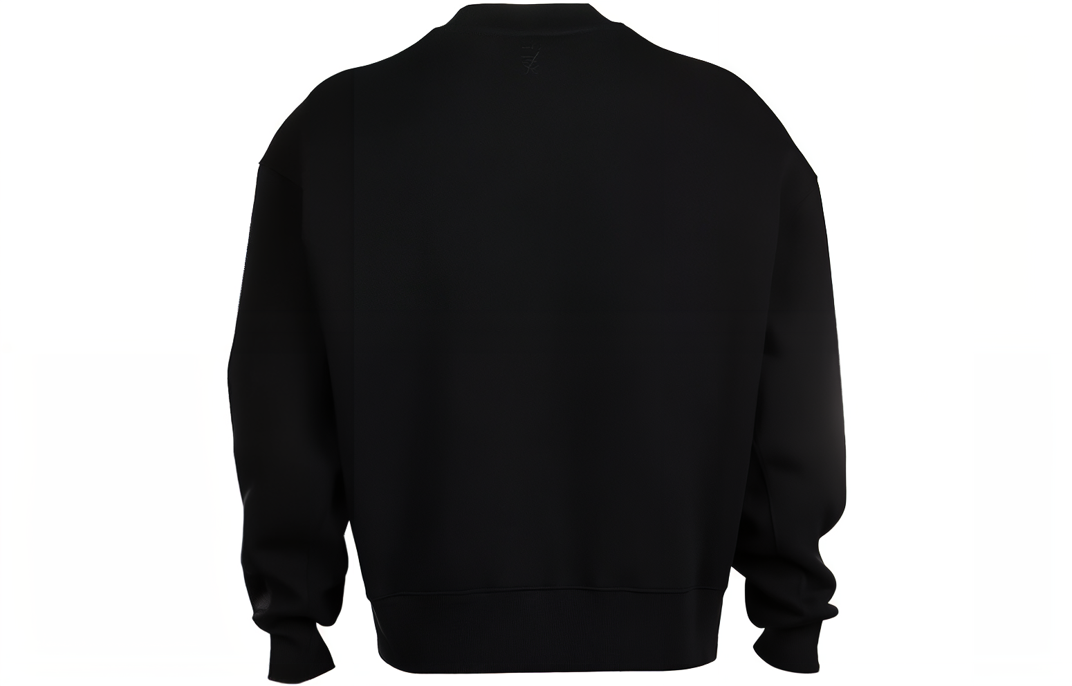 Ami Paris AMIPARIS  Black Solid Crewneck Pullover Sweatshirt Long Sleeve USW017740-001 圖 3