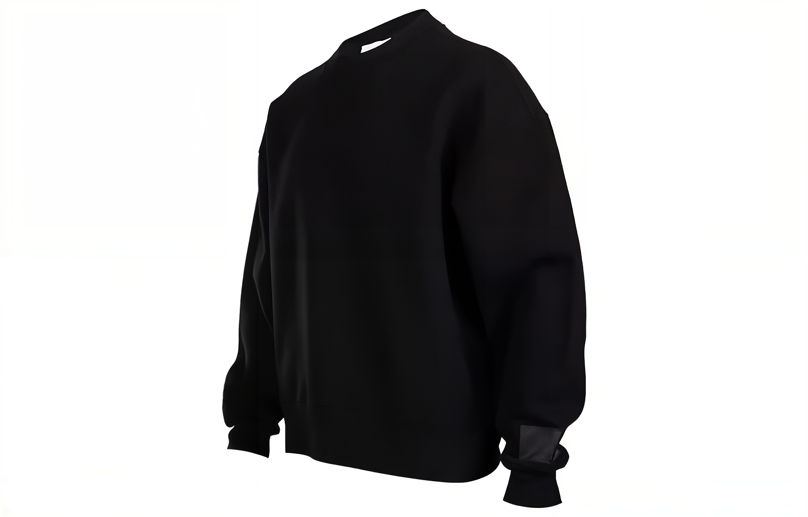 Ami Paris AMIPARIS  Black Solid Crewneck Pullover Sweatshirt Long Sleeve USW017740-001 圖 4