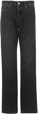 Ami Paris 黑色純色中腰拉鍊牛仔褲 HTR001DE0018031 Order Ami Paris 黑色純色中腰拉鍊牛仔褲 HTR001DE0018031