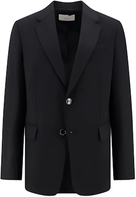 Ami Paris AMIPARIS Chaqueta Blazer Negro Sólido de un Solo Botón. HBV007VI0007001 Buy Ami Paris AMIPARIS Chaqueta Blazer Negro Sólido de un Solo Botón. HBV007VI0007001