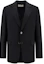 Buy Ami Paris AMIPARIS Chaqueta Blazer Negro Sólido de un Solo Botón. HBV007VI0007001