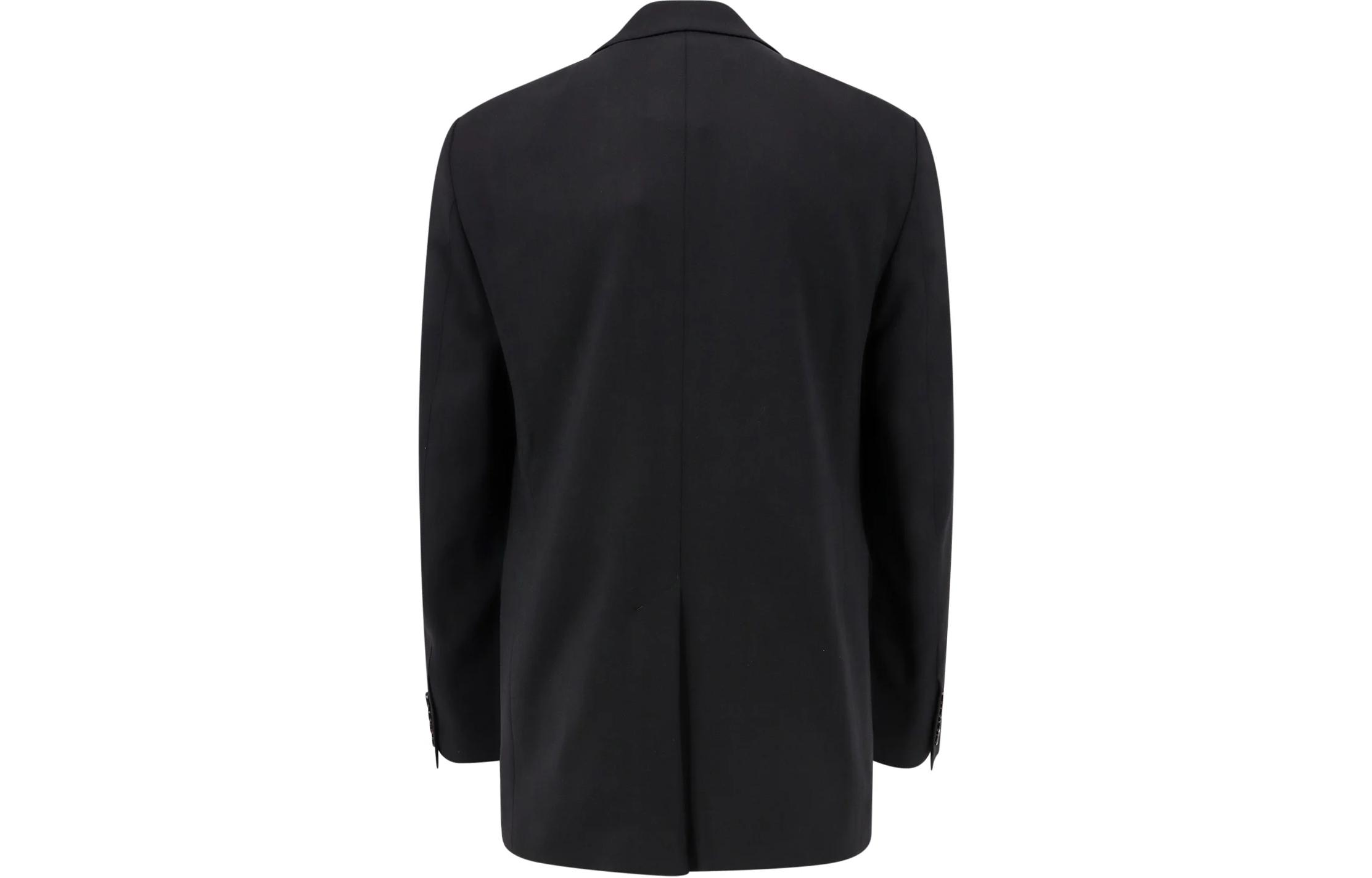 Lookbook Ami Paris AMIPARIS Chaqueta Blazer Negro Sólido de un Solo Botón. HBV007VI0007001