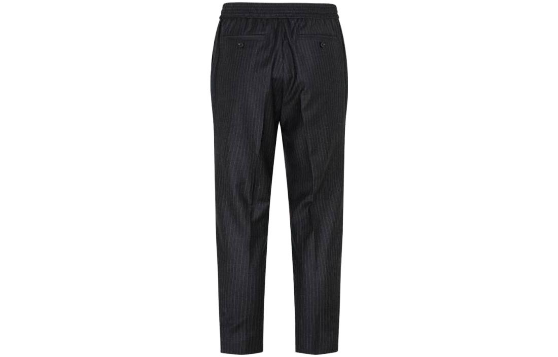 Lookbook アミパリ ブラックストライプジッパースリムフィットストレートパンツ HTR206WV0024-0552