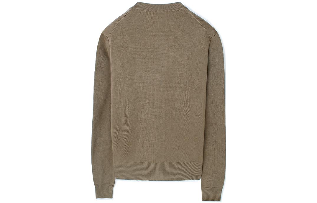 Lookbook Ami Paris AMIPARIS 棕色心形刺繡釦式針織開衫 E22HKC001001281