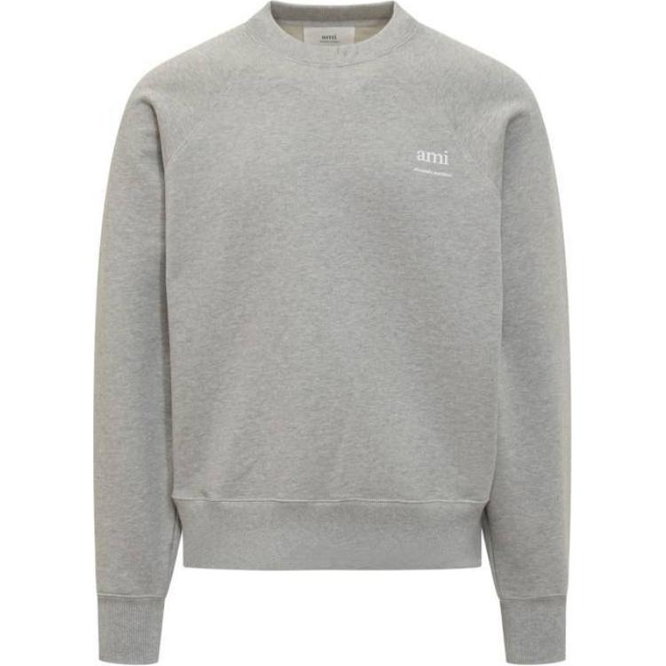 Ami Paris AMIPARIS  Grey Crewneck Logo Print Long Sleeve Sweatshirt. USW0247470-951 圖 2