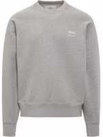 Order Ami Paris AMIPARIS Grey Crewneck Logo Print Long Sleeve Sweatshirt. USW0247470-951