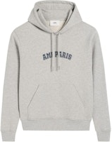Ami Paris AMIPARIS Grey Hoodie Sweatshirt with Letter Design. USW2477300-951 Ami Paris AMIPARIS Grey Hoodie Sweatshirt with Letter Design. USW2477300-951