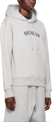 Sudadera con Capucha Gris Ami Paris AMIPARIS con Diseño de Letras. USW2477300-951 Purchase Sudadera con Capucha Gris Ami Paris AMIPARIS con Diseño de Letras. USW2477300-951