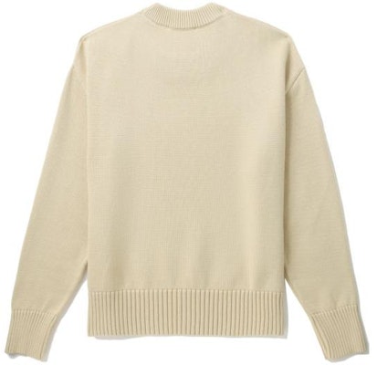 Ami Paris AMIPARIS 米色刺繡Logo針織毛衣 休閒版型。 UKS008016 Lookbook Ami Paris AMIPARIS 米色刺繡Logo針織毛衣 休閒版型。 UKS008016