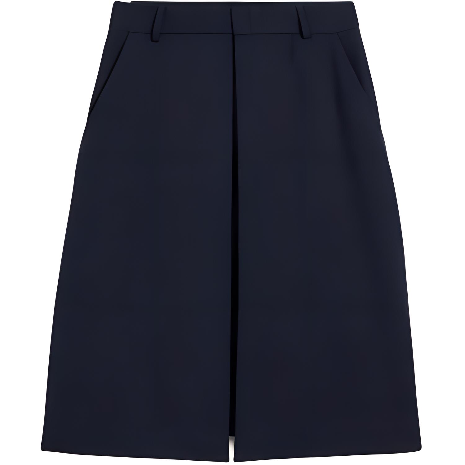 Ami Paris AMIPARIS  Loose Fit Casual Solid Blue Shorts. HSO508-WV0026-4011