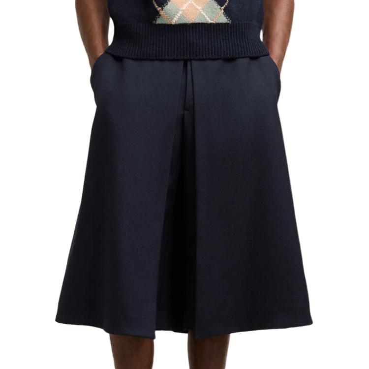 Shop Ami Paris Seluar Pendek Biru Solid Santai Potongan Longgar. HSO508-WV0026-4011