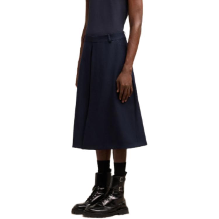 Details for Ami Paris Seluar Pendek Biru Solid Santai Potongan Longgar. HSO508-WV0026-4011