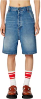 Lookbook Ami Paris AMIPARIS Low-Waist Slim Fit Zipper Straight Shorts Blue HSO600DE0001-480
