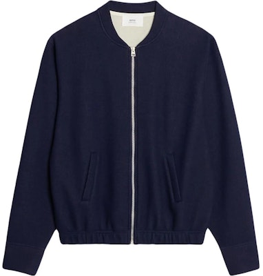 Ami Paris AMIPARIS 海軍藍純色拉鍊長袖外套. HJK015750-491 Buy Ami Paris AMIPARIS 海軍藍純色拉鍊長袖外套. HJK015750-491