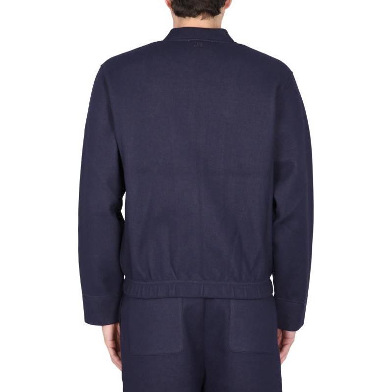 Purchase Ami Paris AMIPARIS 海軍藍純色拉鍊長袖外套. HJK015750-491