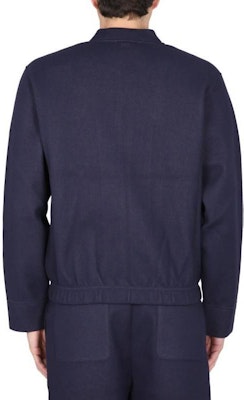 Ami Paris AMIPARIS 海軍藍純色拉鍊長袖外套. HJK015750-491 Purchase Ami Paris AMIPARIS 海軍藍純色拉鍊長袖外套. HJK015750-491