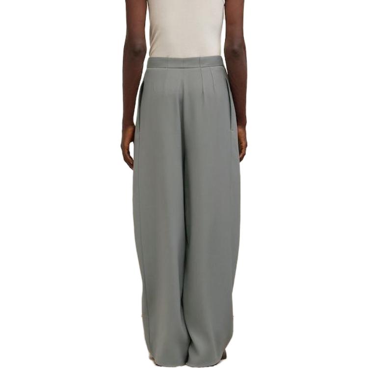 Shop Pantalones Casuales Pierna Ancha Ajuste Relajado Color Sólido Ami Paris AMIPARIS HTR407VI0007087