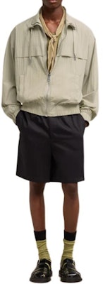 Ami Paris AMIPARIS 經典鼠尾草綠立領拉鍊外套。 HJK051PA0009317 Lookbook Ami Paris AMIPARIS 經典鼠尾草綠立領拉鍊外套。 HJK051PA0009317