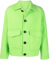 Ami Paris AMIPARIS Slim Fit Solid Button Long Sleeve Jacket HJK212252-300 Ami Paris AMIPARIS Slim Fit Solid Button Long Sleeve Jacket HJK212252-300