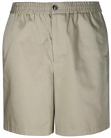 Ami Paris AMIPARIS Solid Color Elastic Waist Casual Shorts Green. HSO303CO0009-317 Ami Paris AMIPARIS Solid Color Elastic Waist Casual Shorts Green. HSO303CO0009-317