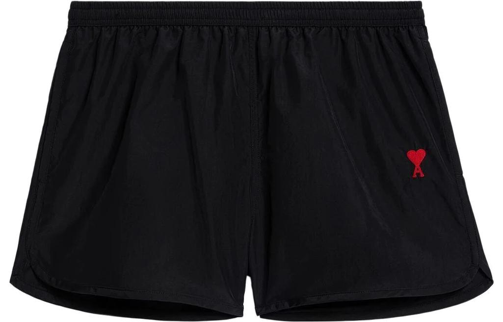 Ami Paris AMIPARIS  Solid Color Embroidered Casual Shorts. HBW001PA0004-001