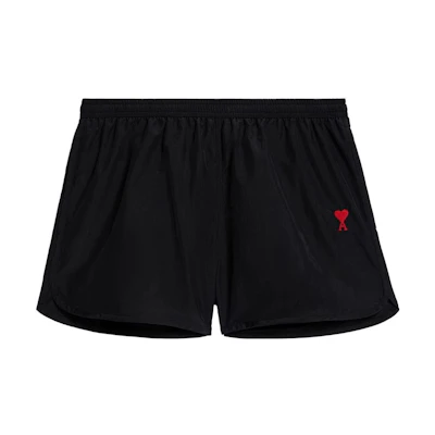 Ami Paris AMIPARIS Solid Color Embroidered Casual Shorts. HBW001PA0004-001