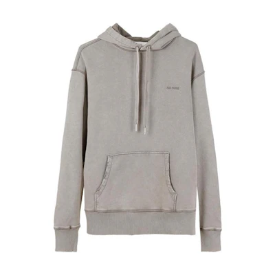 Ami Paris AMIPARIS Solid Color Hoodie - Gray USW216JE0-052