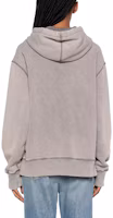 Shop Ami Paris AMIPARIS 素色連帽衫 - 灰色 USW216JE0-052