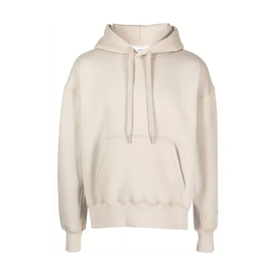 Ami Paris AMIPARIS Solid Color Hoodie Sweatshirt Off-White USW217740-185
