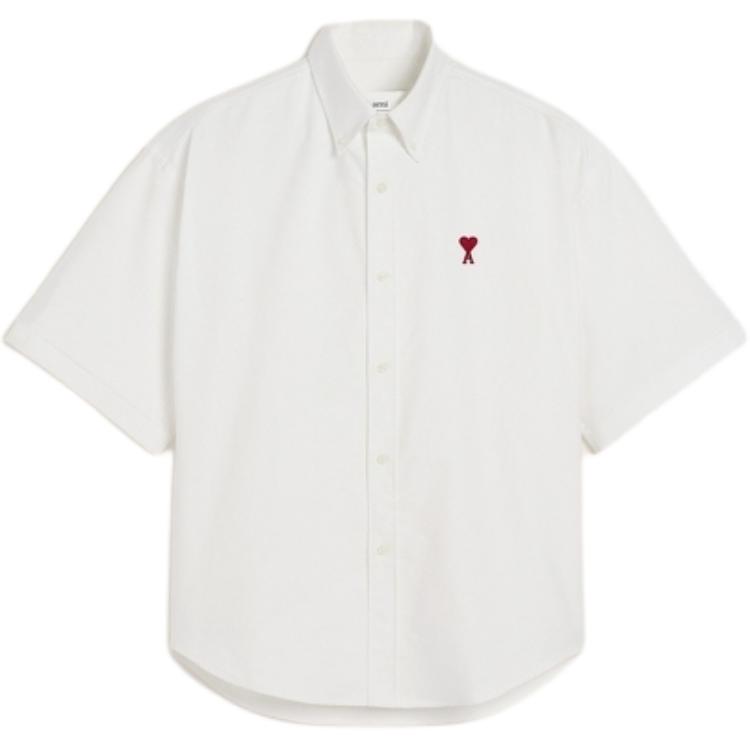 Ami Paris AMIPARIS  Solid Color Long Sleeve Button-Up Shirt HSH230CO0031-168