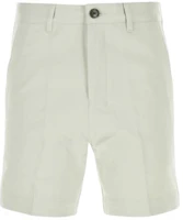 Order Ami Paris AMIPARIS White Casual Straight Fit Zipper Shorts HSO004CO0009-193