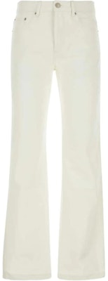 Ami Paris Celana Kasual Putih High-Waisted Straight-Leg. HTR500CO0033-168 Buy Ami Paris Celana Kasual Putih High-Waisted Straight-Leg. HTR500CO0033-168