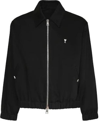 Chaqueta Negra Unisex Ami Paris AMIPARIS de Algodón con Corazón Bordado. HJK014CO0009001 Order Chaqueta Negra Unisex Ami Paris AMIPARIS de Algodón con Corazón Bordado. HJK014CO0009001