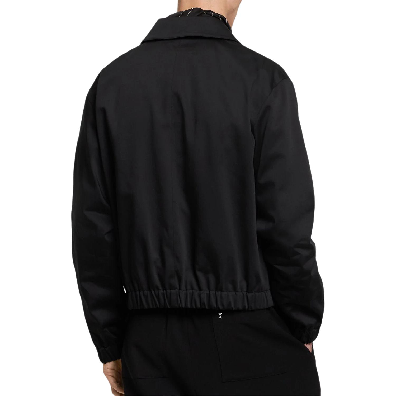 Purchase Chaqueta Negra Unisex Ami Paris AMIPARIS de Algodón con Corazón Bordado. HJK014CO0009001