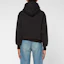 Shop Ami Paris AMIPARIS 黑色宽松心形图案连帽卫衣 H20HJ054747-001