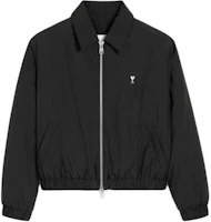 Order Ami Paris AMIPARIS 金屬心款尼龍羽絨外套 男女款 黑色 HJK034PA0009-001