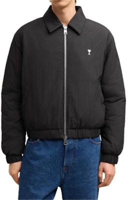 Ami Paris AMIPARIS 金屬心款尼龍羽絨外套 男女款 黑色 HJK034PA0009-001 Details for Ami Paris AMIPARIS 金屬心款尼龍羽絨外套 男女款 黑色 HJK034PA0009-001