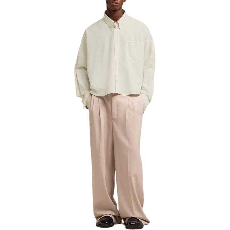 Ami Paris AMIPARIS De Coeur SS24 White Unisex Heart Pattern Loose Button-Up Shirt USH133CO0031-193 圖 3