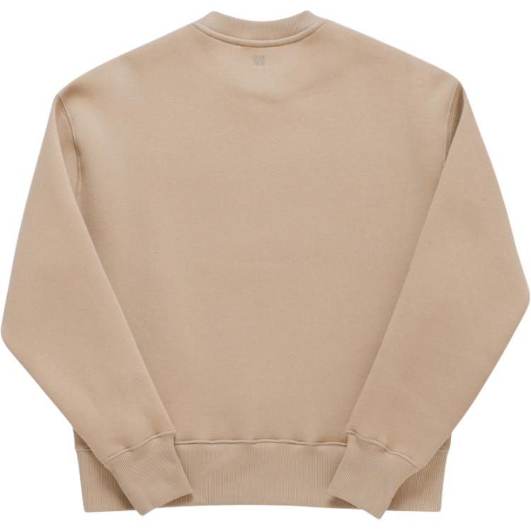 Ami Paris AMIPARIS Embossed Logo Crewneck Sweatshirt Men’s Light Brown. USW0257492811 圖 3