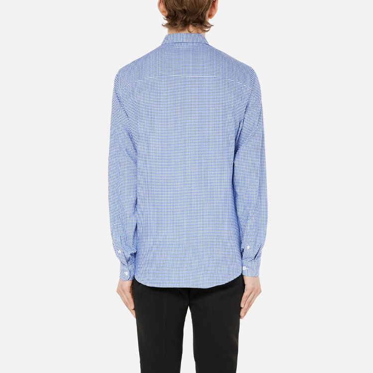 Ami Paris AMIPARIS FW21  Blue Plaid Shirt with Heart Embroidery. A21HC013402-104 圖 4