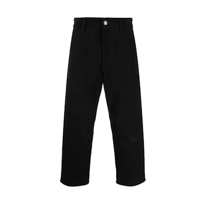 Ami Paris AMIPARIS FW21 Straight Leg Ankle-Cut Solid Color Casual Pants. H21HT612247