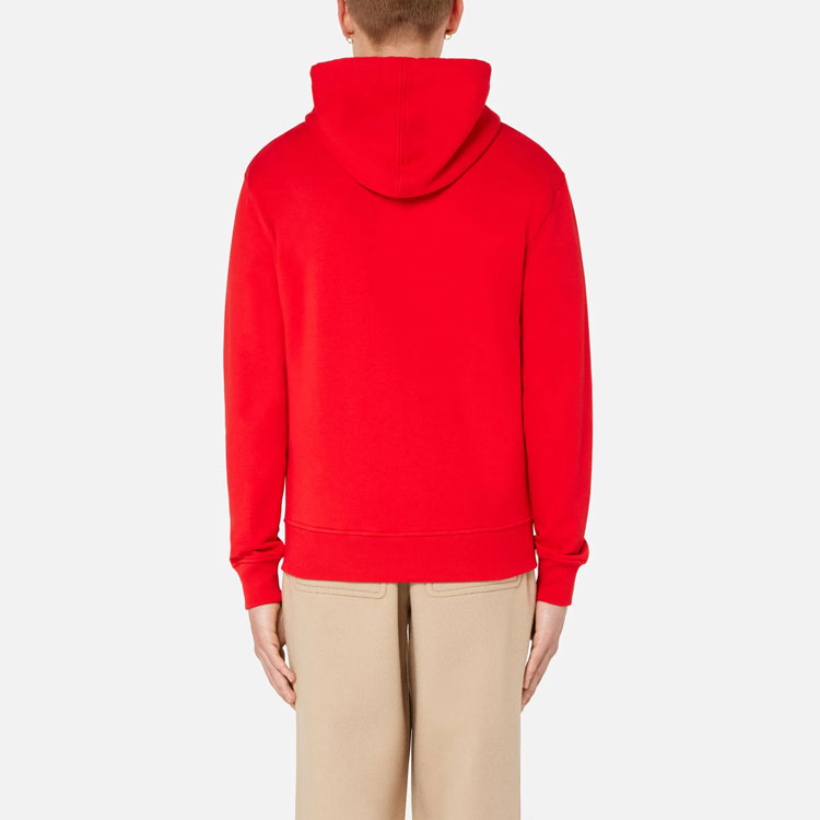 Shop Ami Paris FW21 Sudadera Roja Ami De Coeur con Bordado y Capucha Ajustable. A21HJ006730-600