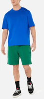 Lookbook Ami Paris AMIPARIS FW21 Green Heart Logo Chain Embroidery Loose Fit Shorts Men. A21HJ328747-300