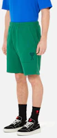 Purchase Ami Paris AMIPARIS FW21 Green Heart Logo Chain Embroidery Loose Fit Shorts Men. A21HJ328747-300