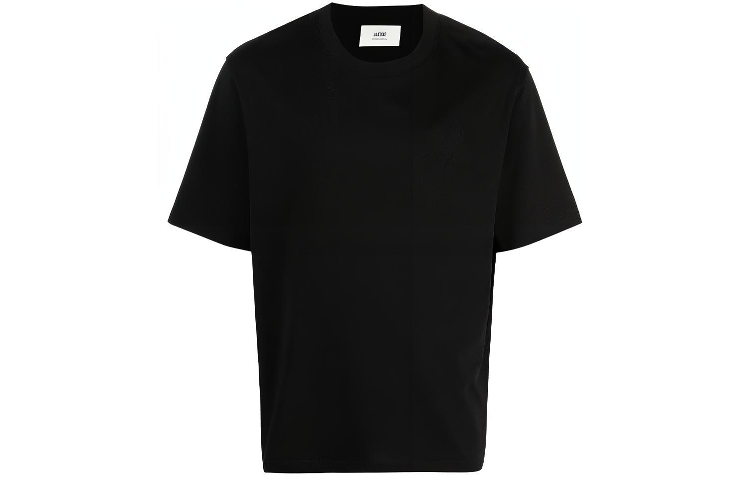 Ami Paris AMIPARIS FW21 Heart Embroidered Loose Fit T-Shirt  Black A21HJ128-726001 圖 2